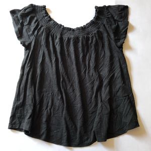 Women Lane Bryant Size 14/16 Black Color Top - 0736